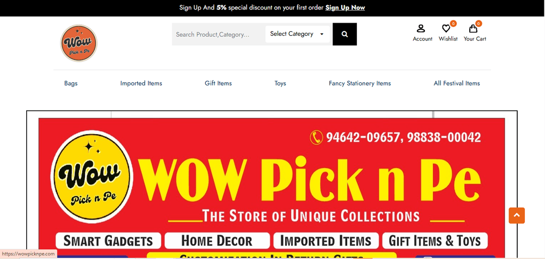 Screenshot of the Wow N PE project